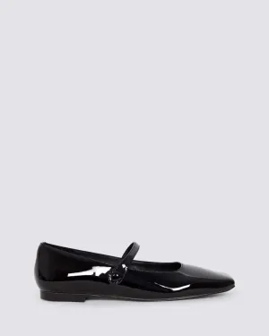 XANDRIA BALLET FLATS BLACK PATENT