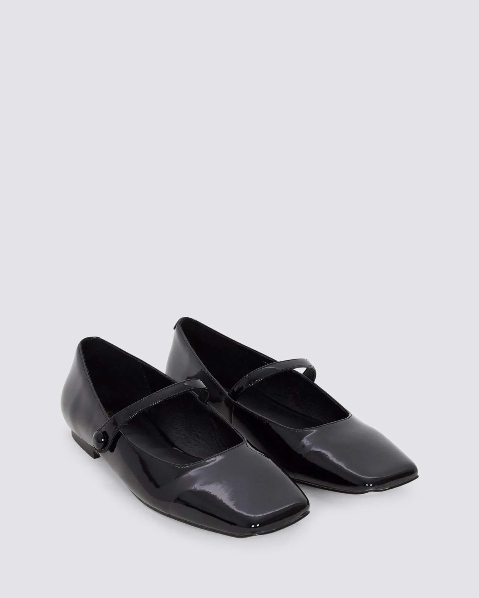 XANDRIA BALLET FLATS BLACK PATENT