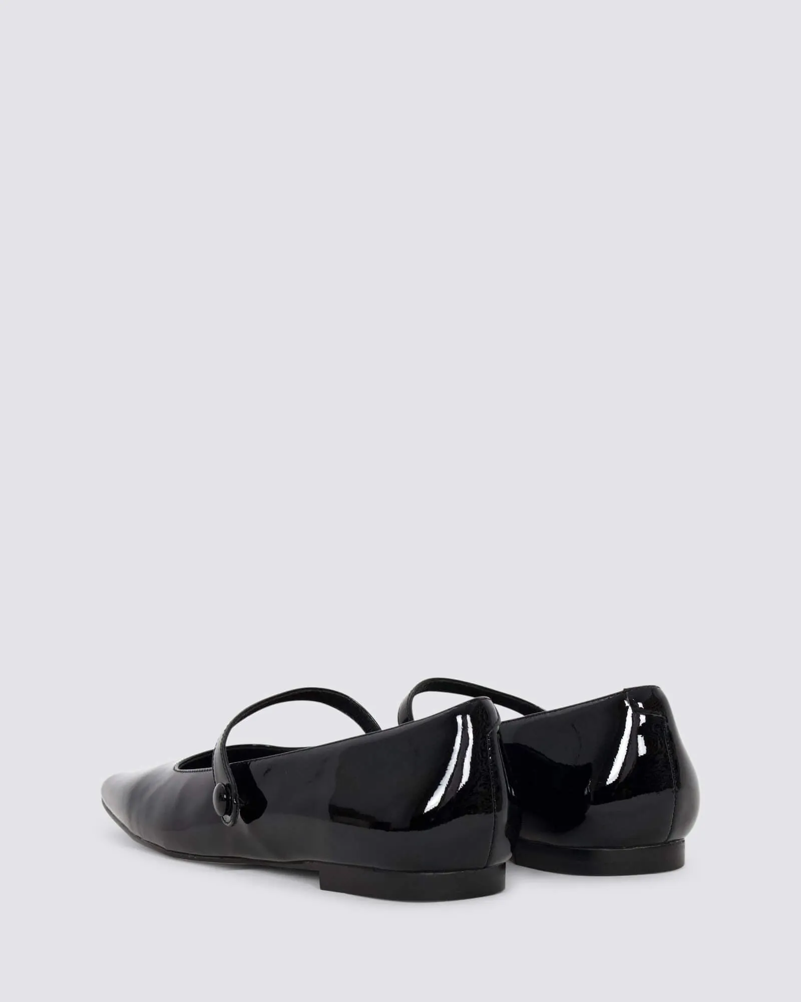 XANDRIA BALLET FLATS BLACK PATENT