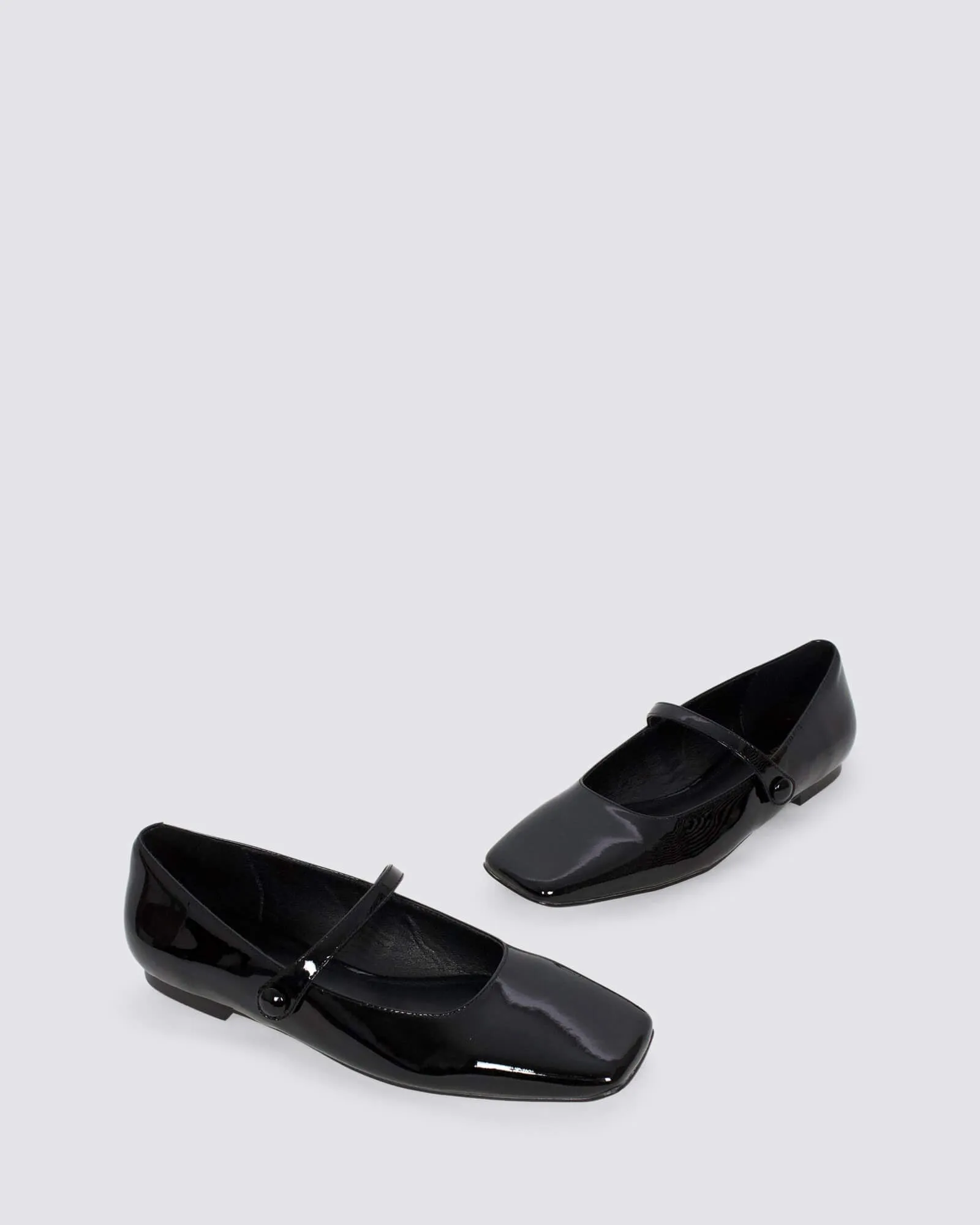XANDRIA BALLET FLATS BLACK PATENT