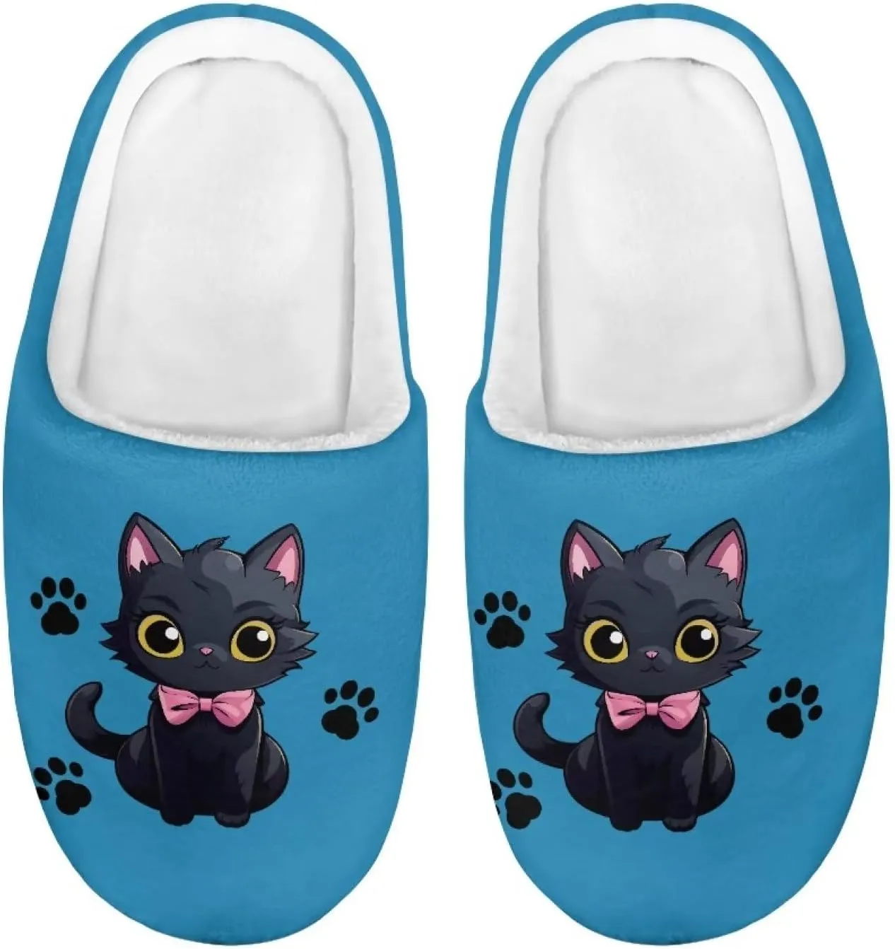 Xpyiqun Kids Slippers Fuzzy House Shoes for Girls Boys Soft Plush Home Slipper Bathroom Spa Shoe 9-14.5