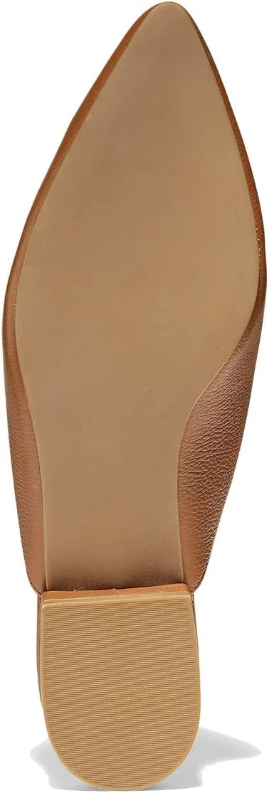 YDN Women Low Heel Comfort Mules Slip on Backless Sandals Pointed Toe Flats Loafers Slide Slipper Easy Walking Shoes