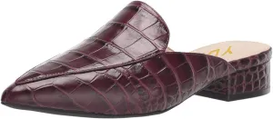 YDN Women Low Heel Comfort Mules Slip on Backless Sandals Pointed Toe Flats Loafers Slide Slipper Easy Walking Shoes