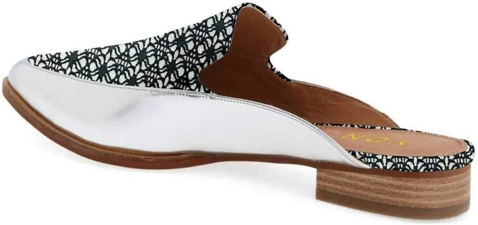 YDN Women Low Heel Mules Slip On Flats Loafers Pointy Toe Clogs Slide Slipper Shoe Size 4-15 US