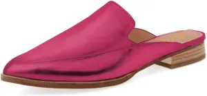 YDN Women Low Heel Mules Slip On Flats Loafers Pointy Toe Clogs Slide Slipper Shoe Size 4-15 US