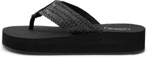 Yellow Box Women's Misha Flatform Sandal, Round Toe, 1.25 Inch Heel, 1 Inch Platform, Comfortable Flip-Flop