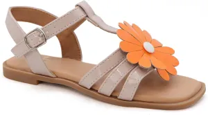 YOKI PAMELA-40Y Girls Sandals with Elegant Flower Detail, Girls Summer Sandals