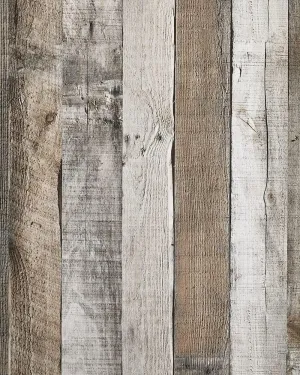 Yun-aeon Natural Wood-Grey Wood Contact Paper Peel and Stick Wallpaper 17.3"x 472"Self Adhesive Removable Vintage Faux Wood Wall Paper Plank Shelf Home Decoration Kitchen Counter Cover Use