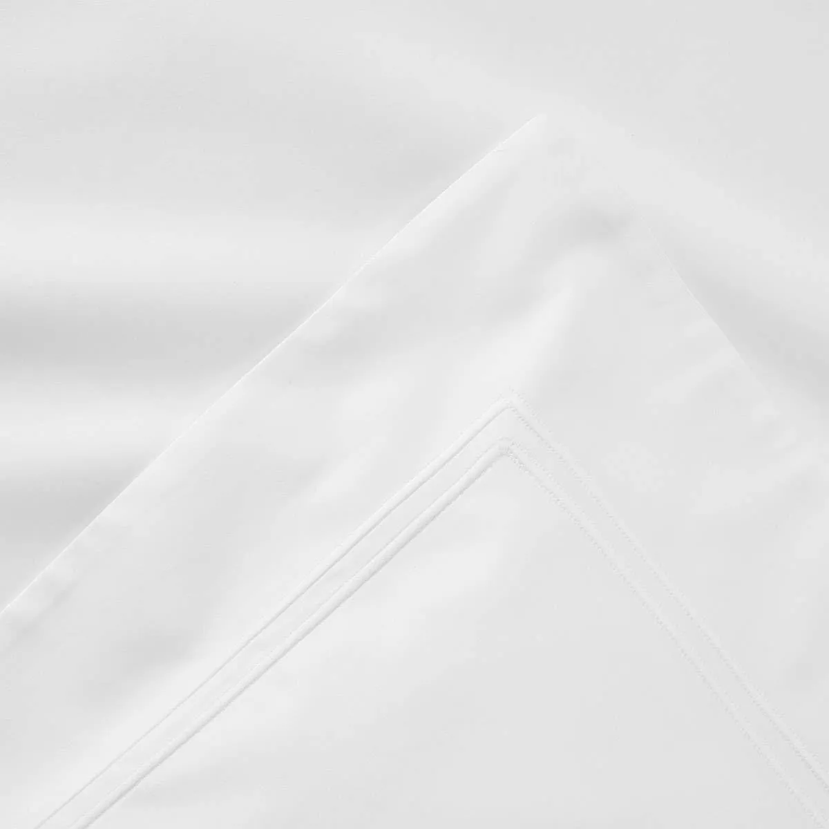 Yves Delorme - Triomphe Blanc (White) King Sham (Single) - Luxury Sham (Single) from France.