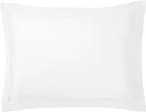 Yves Delorme - Triomphe Blanc (White) King Sham (Single) - Luxury Sham (Single) from France.